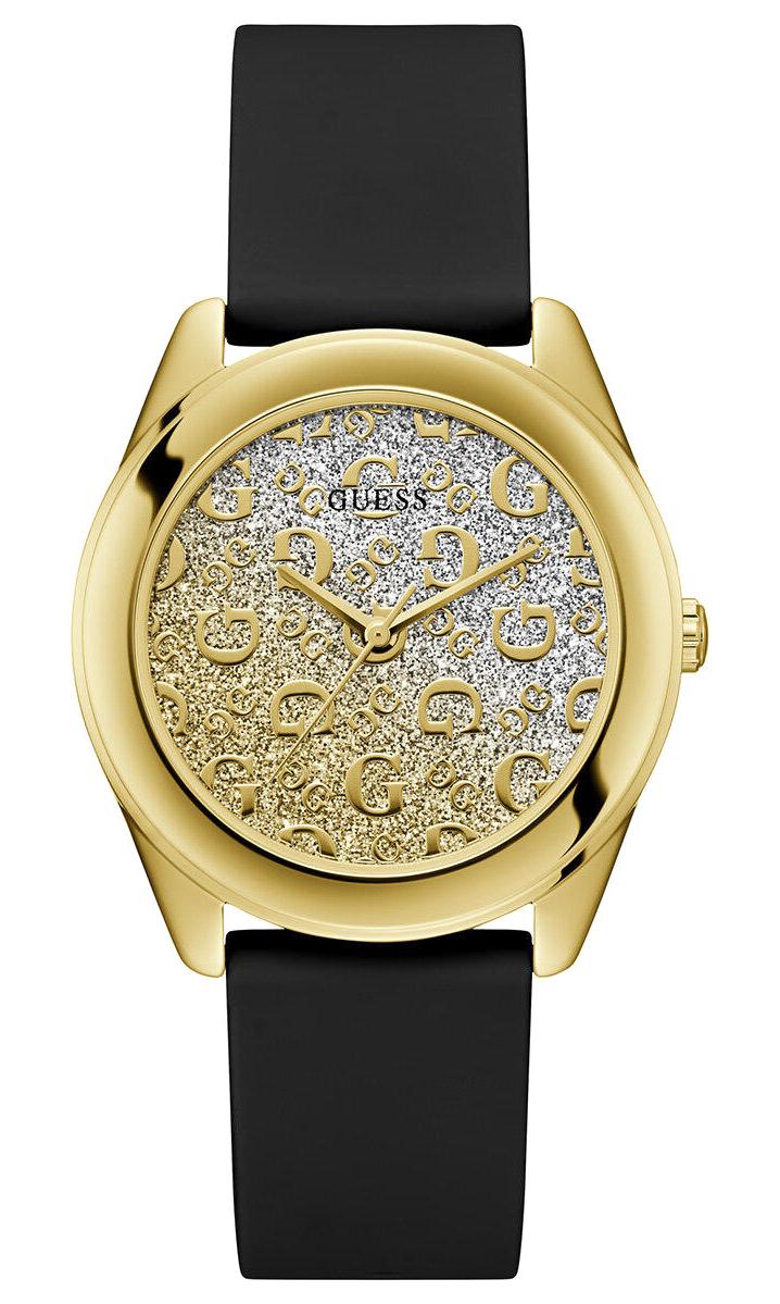 Guess GUU1386L1M 40 mm Siyah Silikon Kordon Analog Kadın Kol Saati