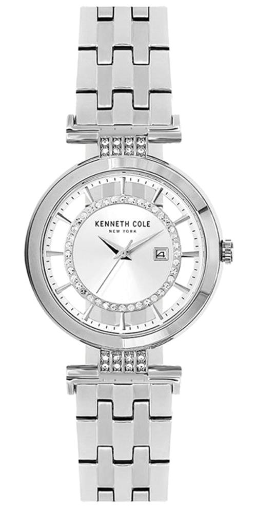 Kenneth Cole KC15005003 Takvimli 33 mm Gri Çelik Kordon Analog Kadın Kol Saati