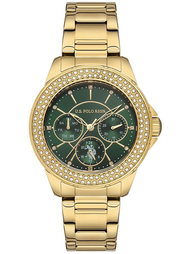 U.S. Polo Assn USPA2042-06 37 mm Altın Çelik Kordon Analog Kadın Kol Saati