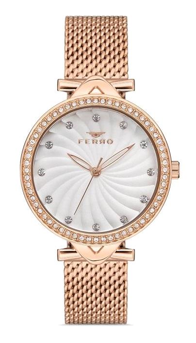 Ferro F2665C-C 32 mm Rose Gold Metal Kordon Analog Kadın Kol Saati