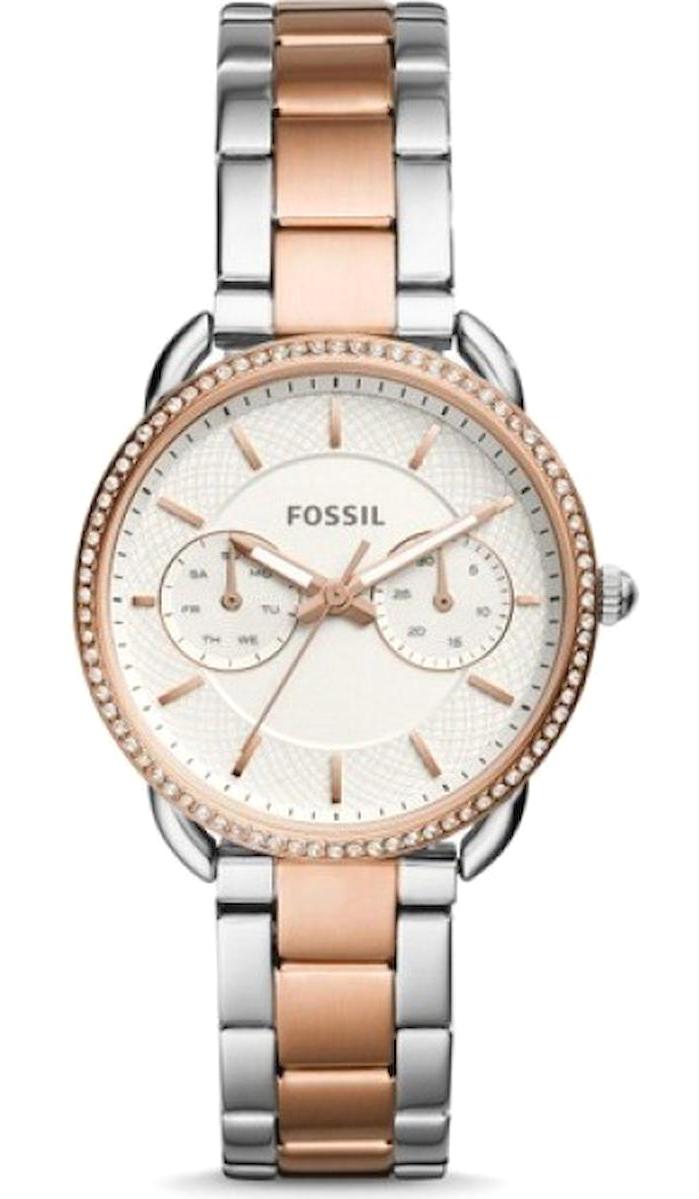 Fossil FES4396 36 mm Gri-Rose Gold Çelik Kordon Analog Kadın Kol Saati