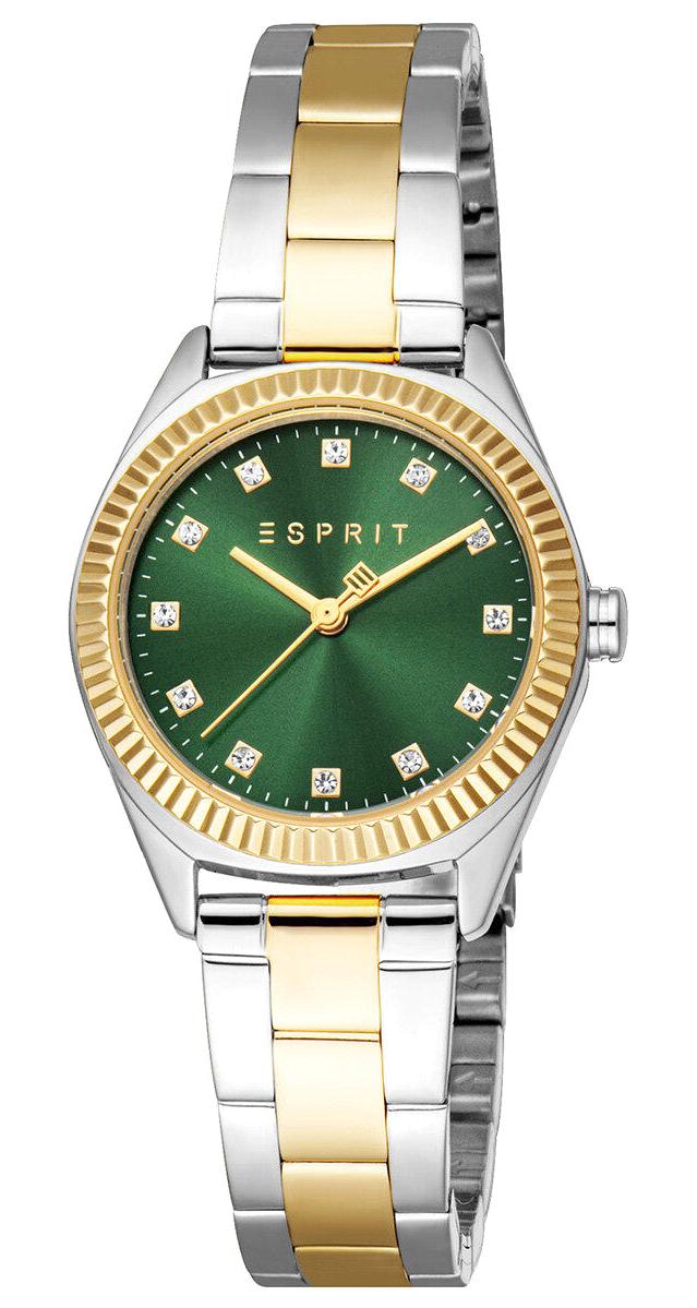 Esprit ES1L419M0085 28 mm Altın-Gri Çelik Kordon Analog Kadın Kol Saati