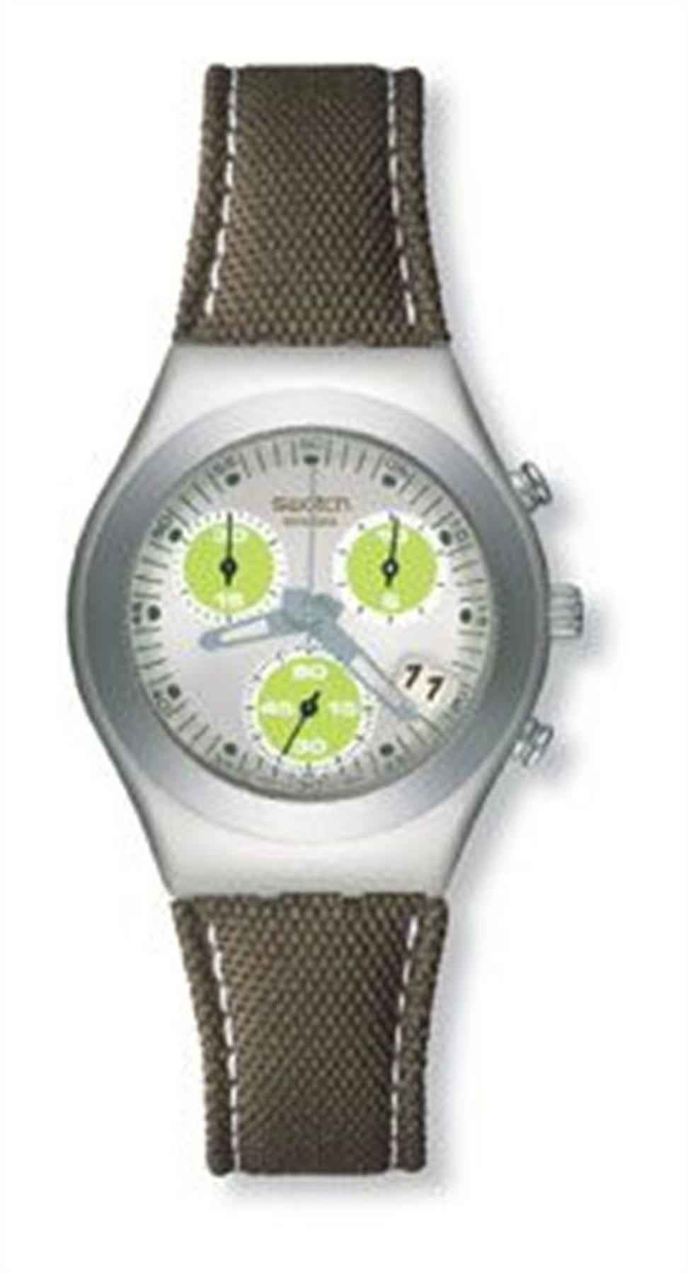 Swatch YMS4006 Takvimli 37 mm Kahverengi Metal Kordon Analog Kadın Kol Saati