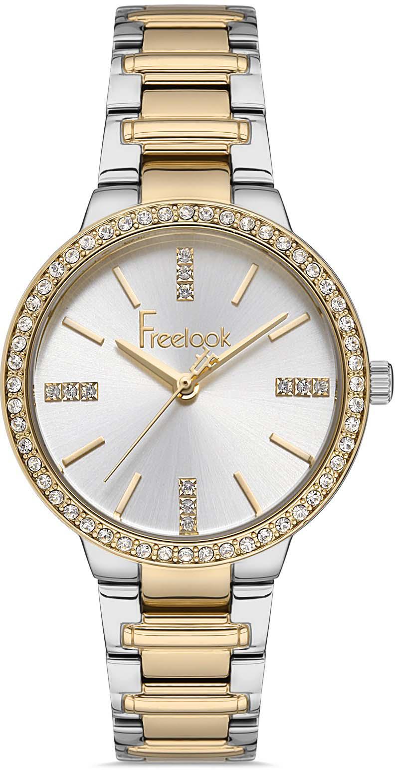 Freelook FL.1.10238.4 38 mm Altın-Gri Metal Kordon Analog Kadın Kol Saati