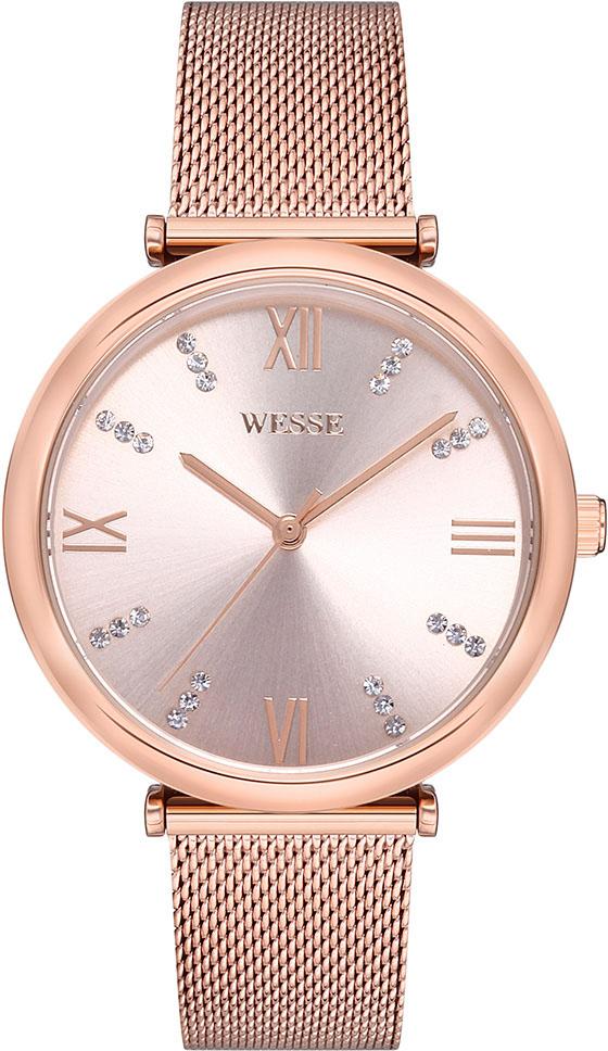 Wesse WWL1064-04 36 mm Rose Gold Çelik Kordon Analog Kadın Kol Saati