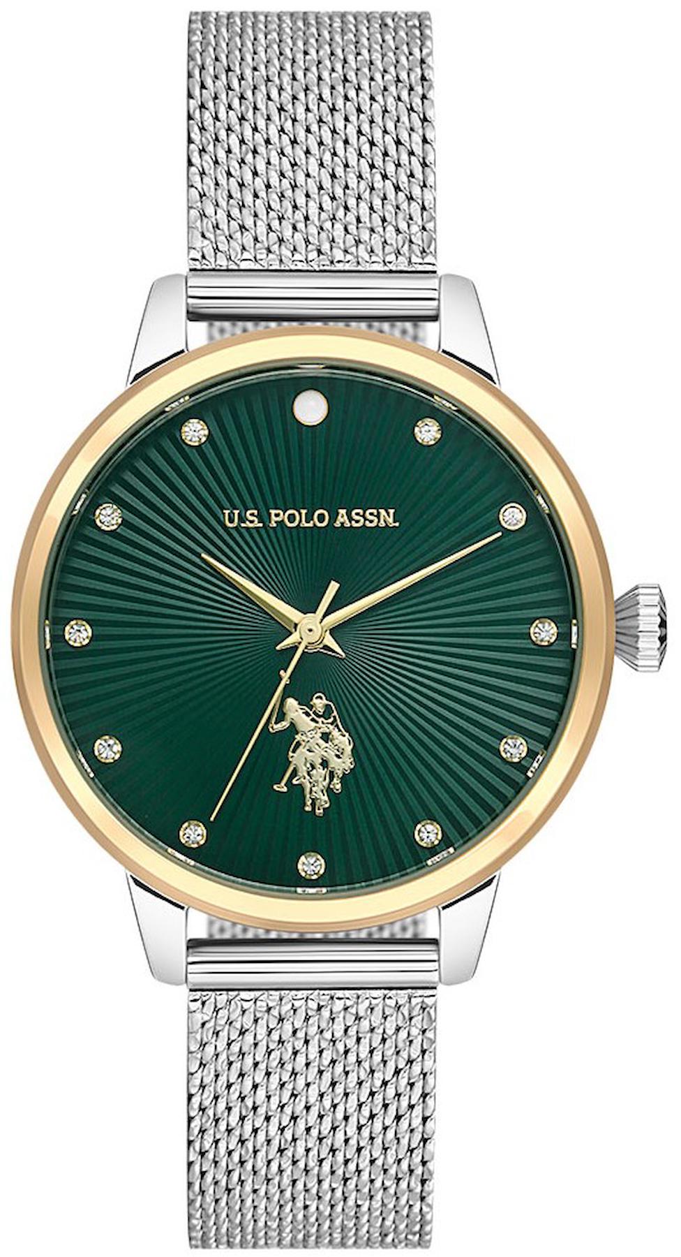 U.S. Polo Assn USPA2027-05 34 mm Gri Çelik Kordon Analog Kadın Kol Saati
