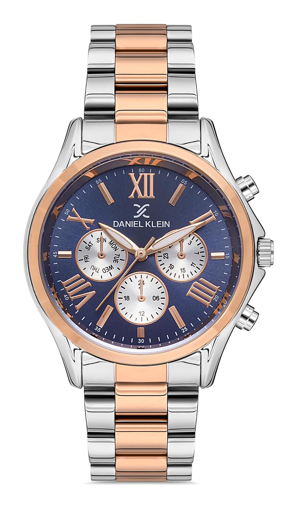 Daniel Klein EDK.1.10089.6 34 mm Gri-Rose Gold Metal Kordon Analog Kadın Kol Saati