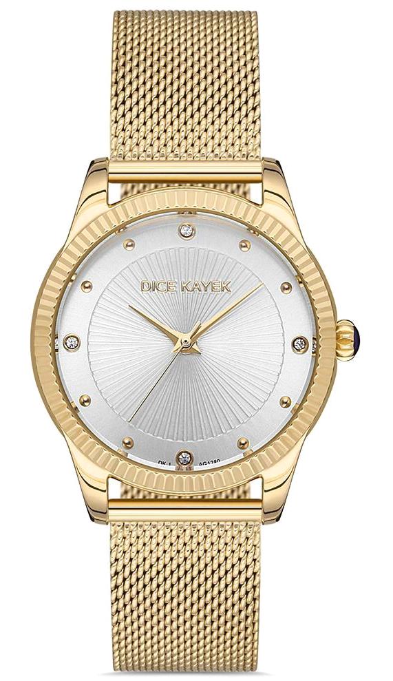 Dice Kayek DK.1.AG1280.02 36 mm Altın Çelik Kordon Analog Kadın Kol Saati