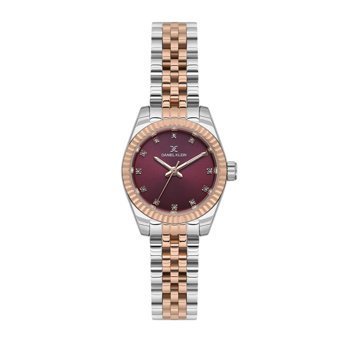 Daniel Klein DK.1.13729.8 30 mm Gri-Rose Gold Çelik Kordon Analog Kadın Kol Saati