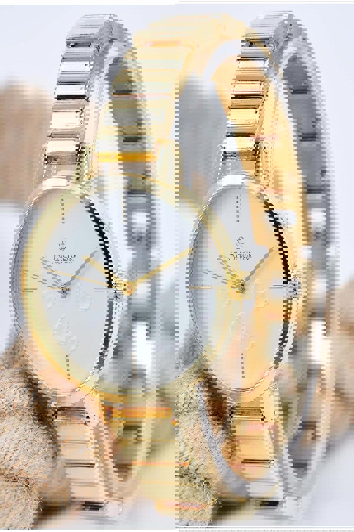Sonsuzsaat SU-723 35 mm Altın Metal Kordon Analog Kadın Kol Saati
