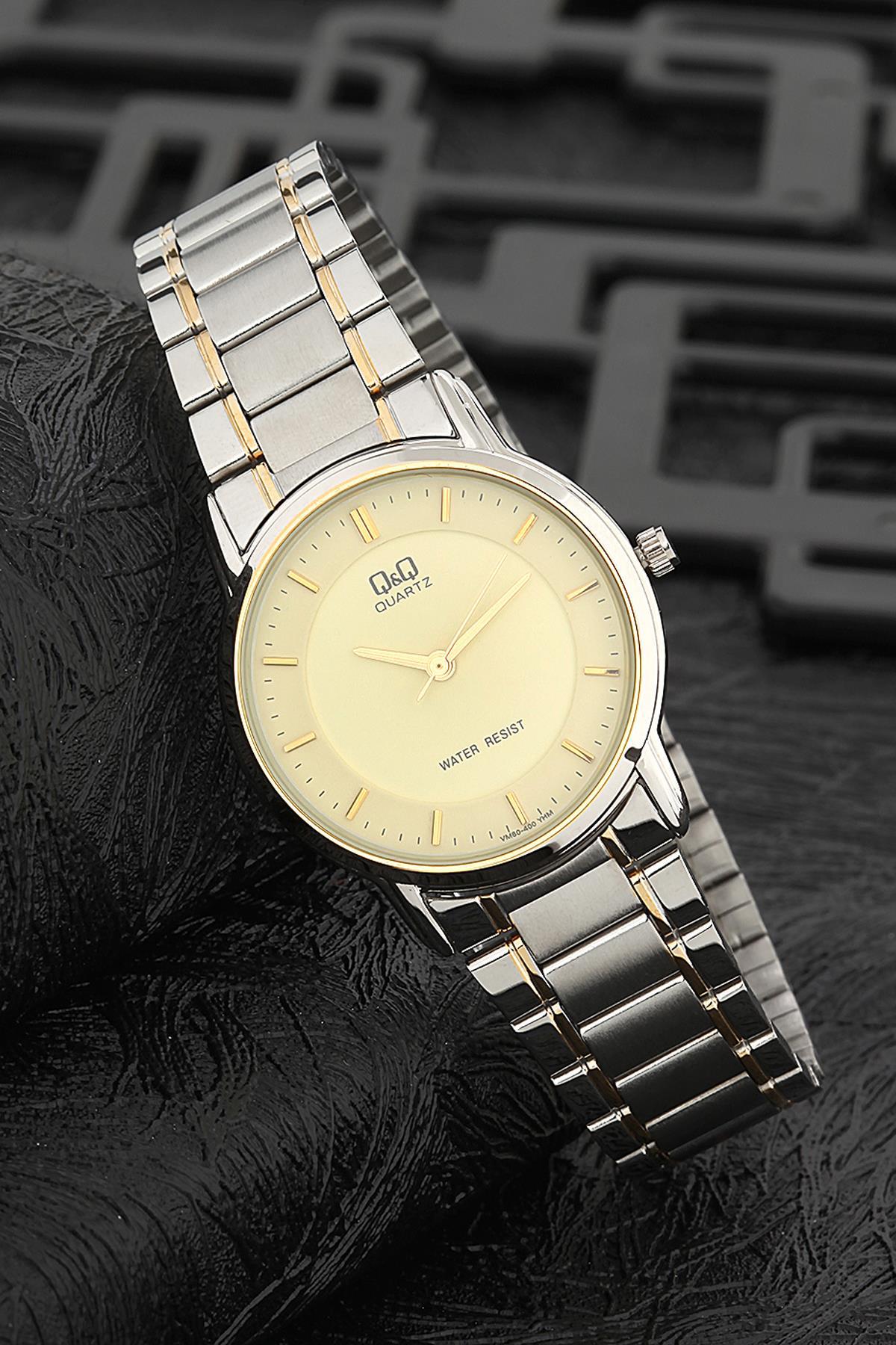 Q&Q 3G875 36 mm Gri Metal Kordon Analog Kadın Kol Saati