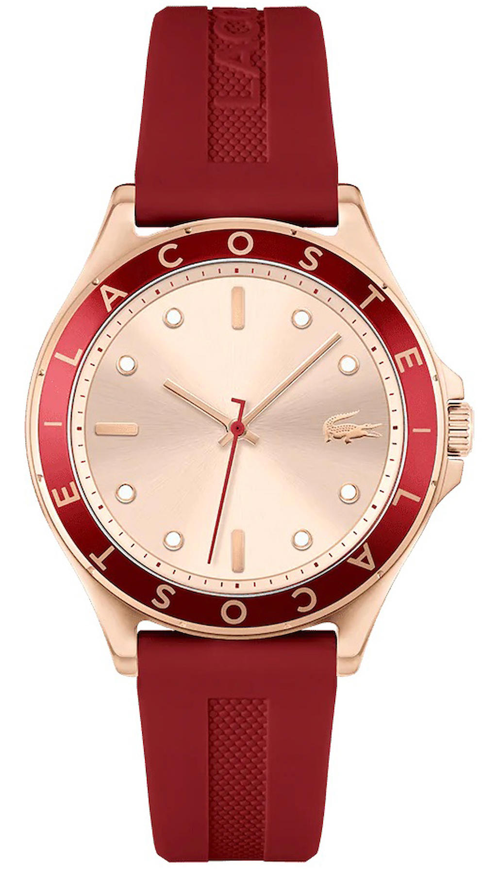 Lacoste LAC2001266 36 mm Kırmızı Plastik Kordon Analog Kadın Kol Saati