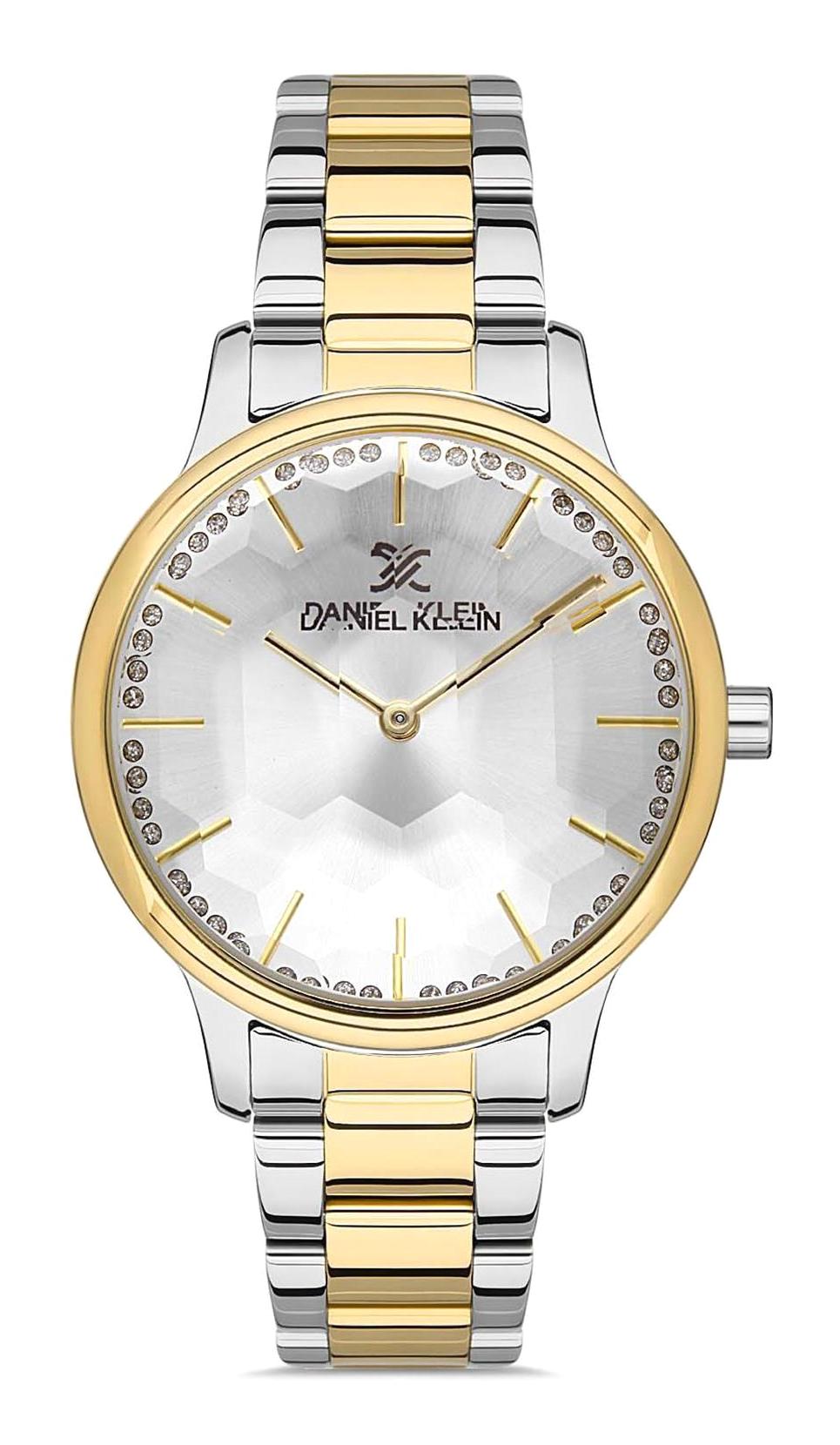 Daniel Klein DKE.1.10227.5 34 mm Altın-Gri Metal Kordon Analog Kadın Kol Saati