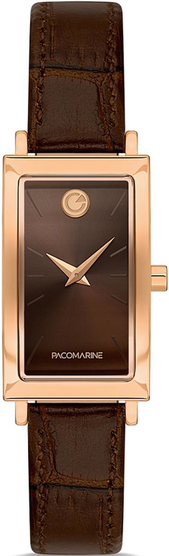 Pacomarine PM.23203.06 25-45 mm Kahverengi Deri Kordon Analog Kadın Kol Saati