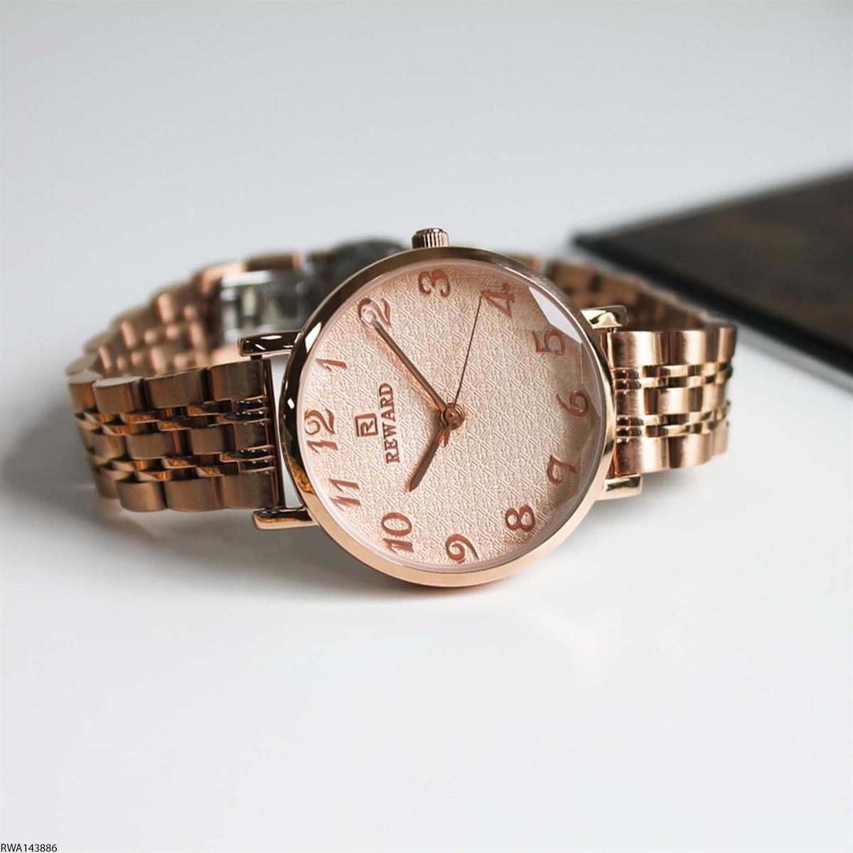Reward RWA143886 33 mm Rose Gold Çelik Kordon Analog Kadın Kol Saati