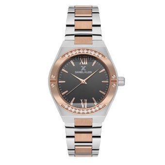 Daniel Klein DK.1.13783-6 32 mm Gri-Rose Gold Metal Kordon Analog Kadın Kol Saati