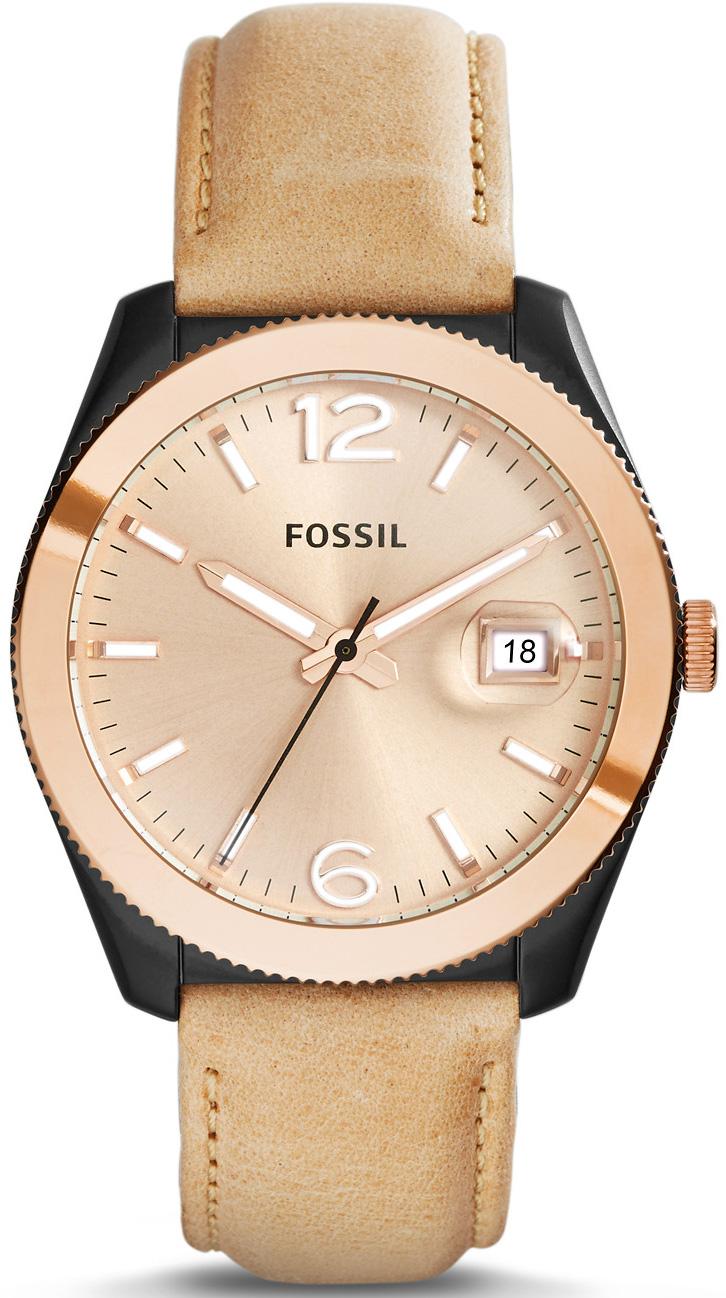 Fossil ES3777 36 mm Kahverengi Deri Kordon Analog Kadın Kol Saati