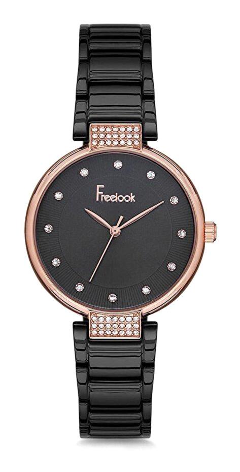 Freelook F.7.1057.06 36 mm Siyah Metal Kordon Analog Kadın Kol Saati
