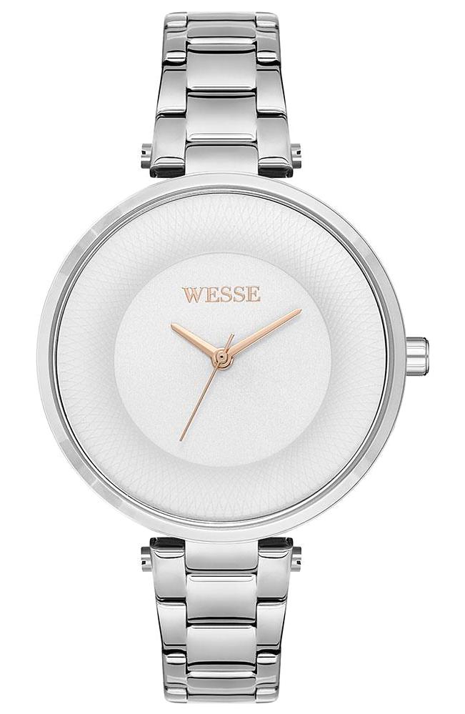Wesse WWL109301 36 mm Gri Çelik Kordon Analog Kadın Kol Saati
