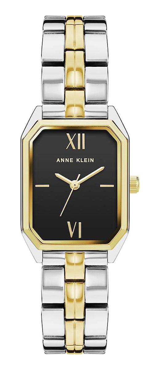 Anne Klein AK-3775BKTT 24 mm Altın-Gri Metal Kordon Analog Kadın Kol Saati