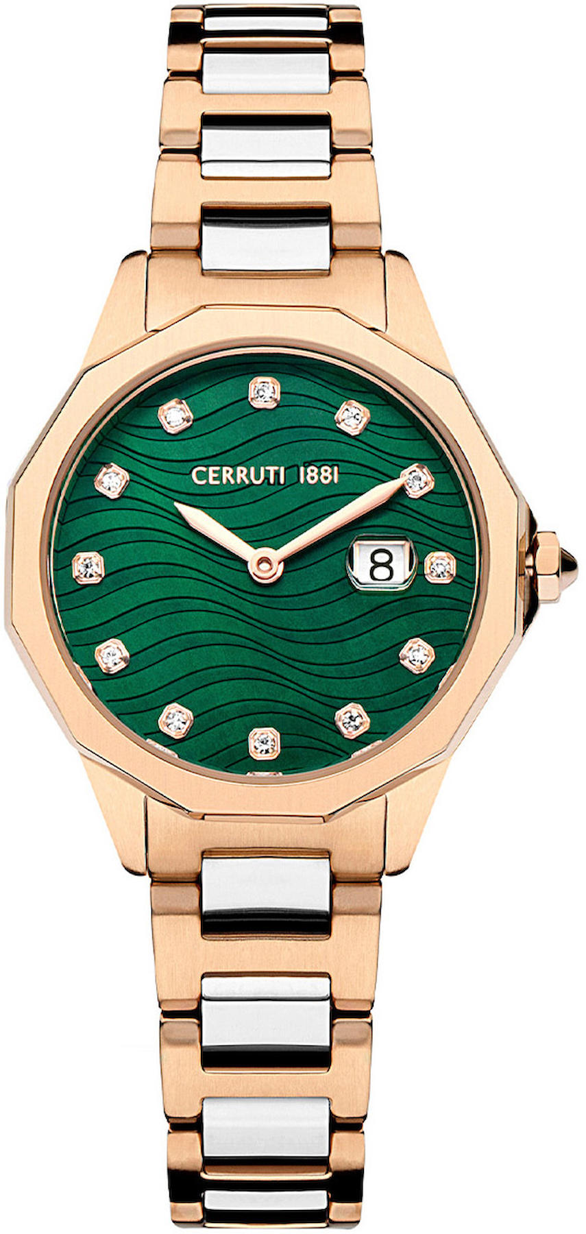 Cerruti 1881 CIWLG2232402 30 mm Gri-Rose Gold Çelik Kordon Analog Kadın Kol Saati