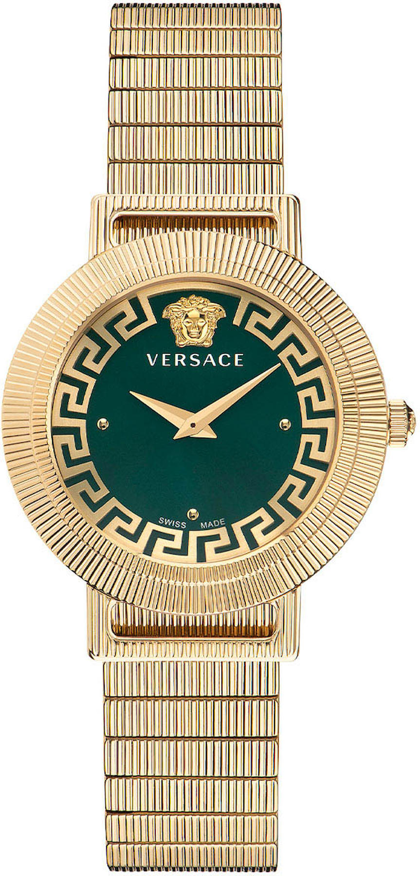 Versace VRSCVE3D00522 36 mm Altın Çelik Kordon Analog Kadın Kol Saati