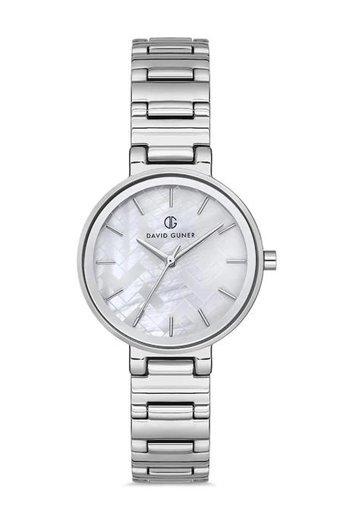 David Guner DG-8148LA-A1 32 mm Gri Çelik Kordon Analog Kadın Kol Saati