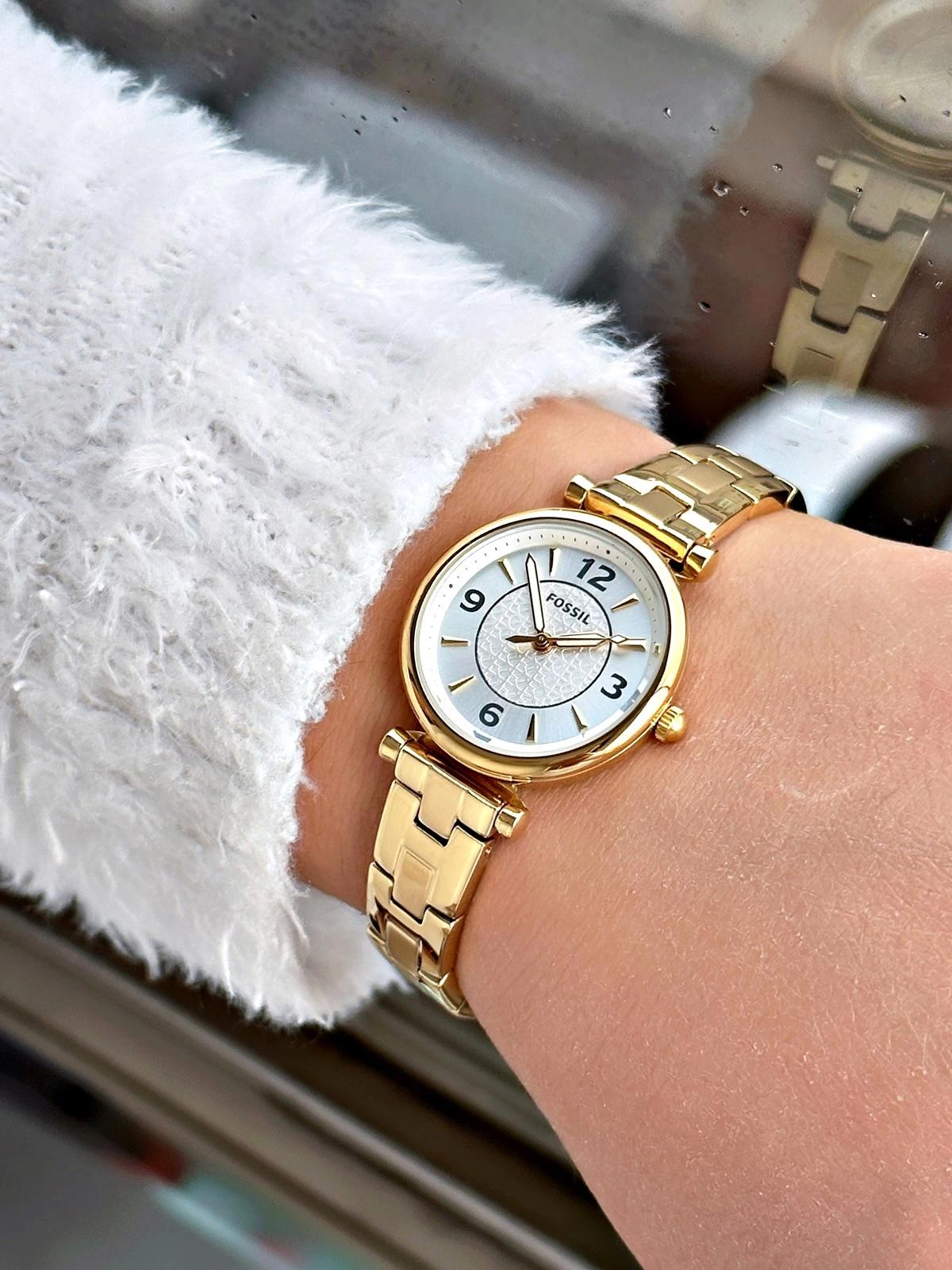 Fossil FES5203 34 mm Altın Çelik Kordon Analog Kadın Kol Saati