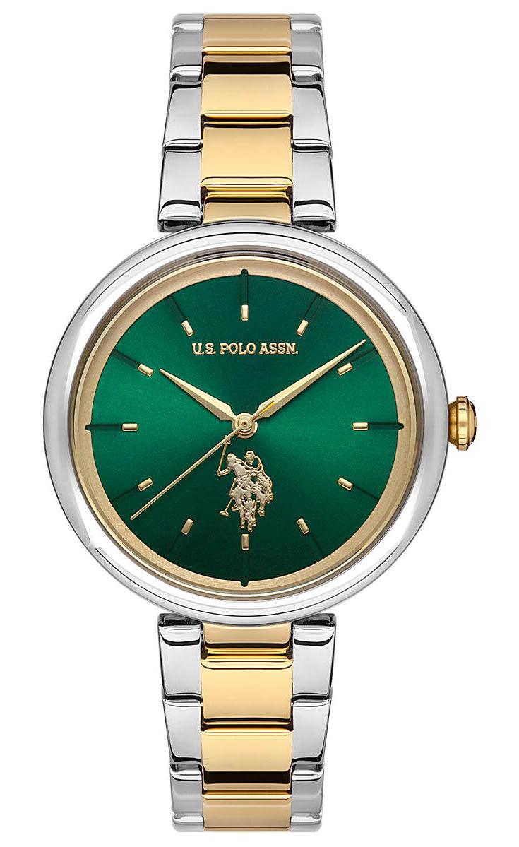 U.S. Polo Assn USPA2015-07 36 mm Altın-Gri Çelik Kordon Analog Kadın Kol Saati