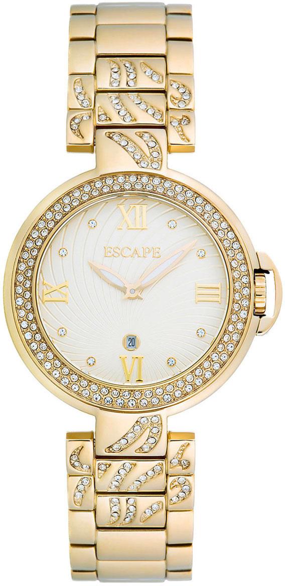 Escape EC1091-202 Takvimli 35 mm Altın Çelik Kordon Analog Kadın Kol Saati