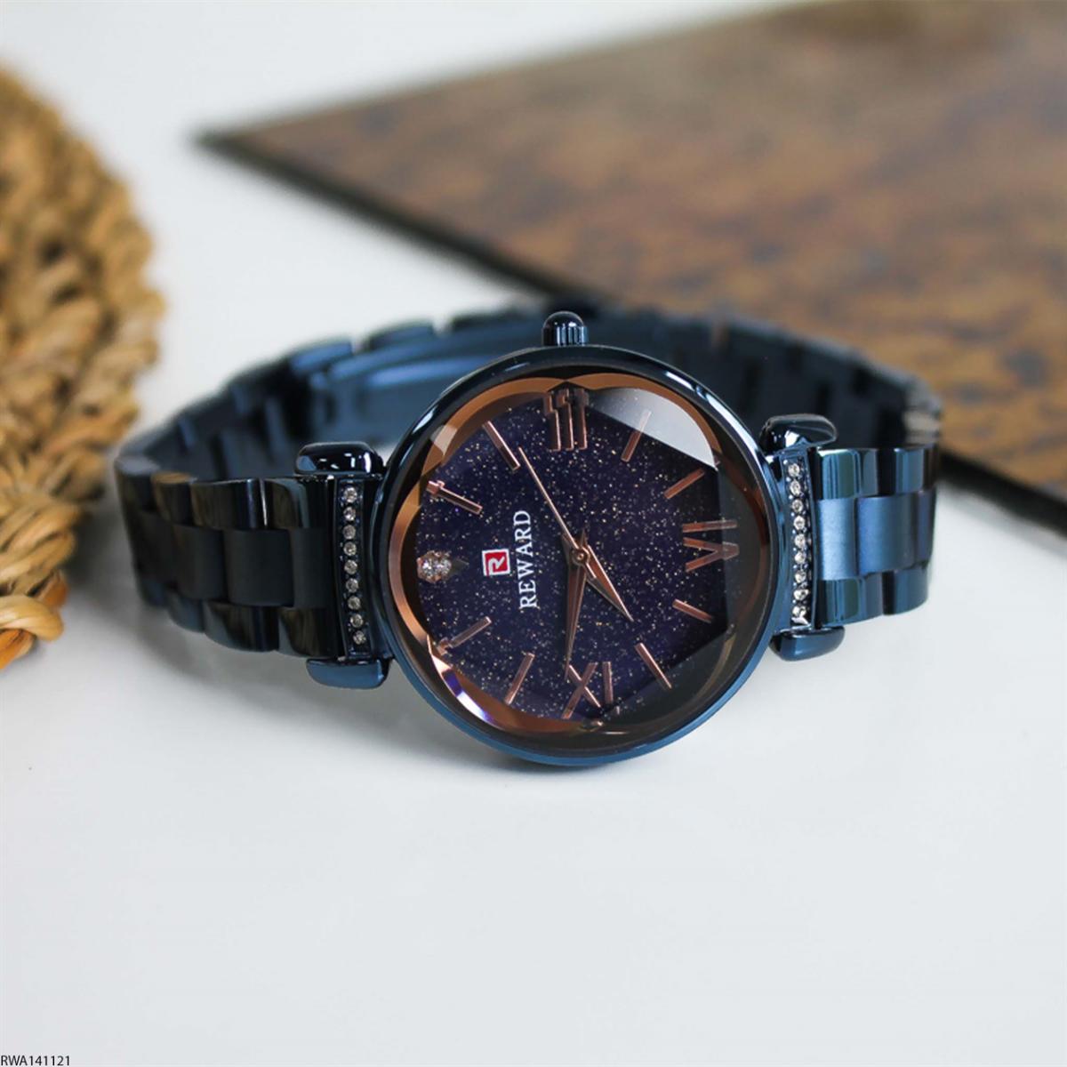 Reward RWA141121 35 mm Lacivert Metal Kordon Analog Kadın Kol Saati