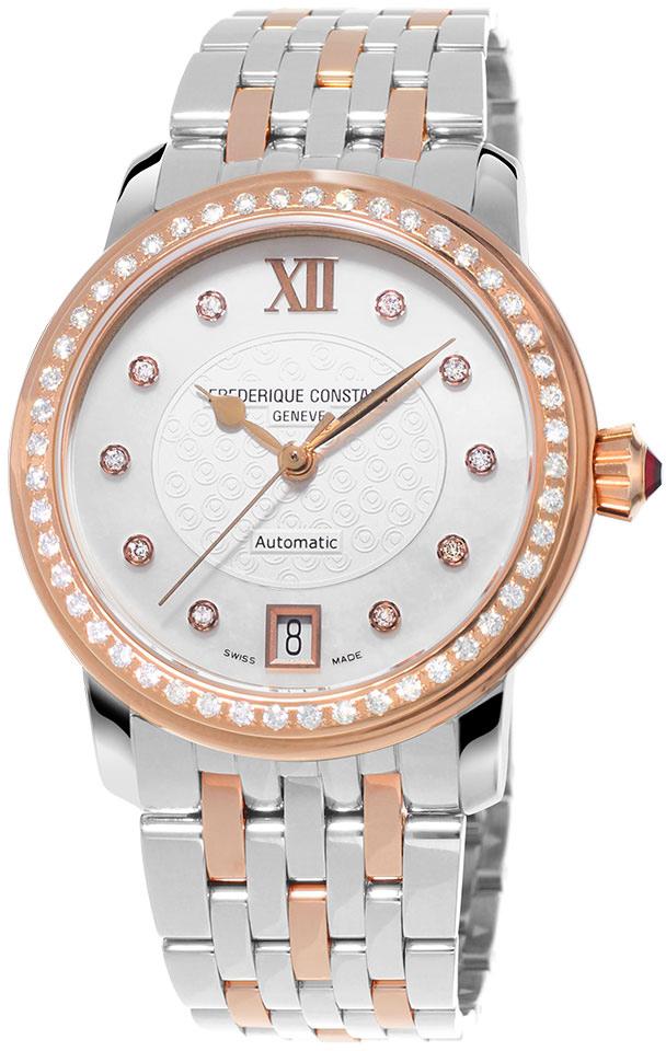 Frederique Constant FC303WHF2PD2B3 34 mm Gri Çelik Kordon Analog Kadın Kol Saati