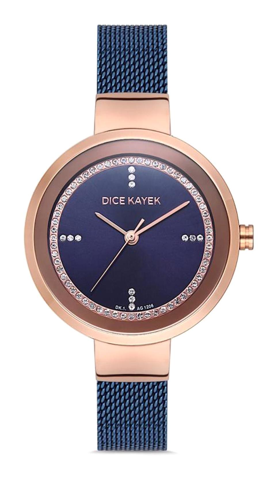 Dice Kayek DK.1.AG1206.08 33 mm Lacivert Çelik Kordon Analog Kadın Kol Saati