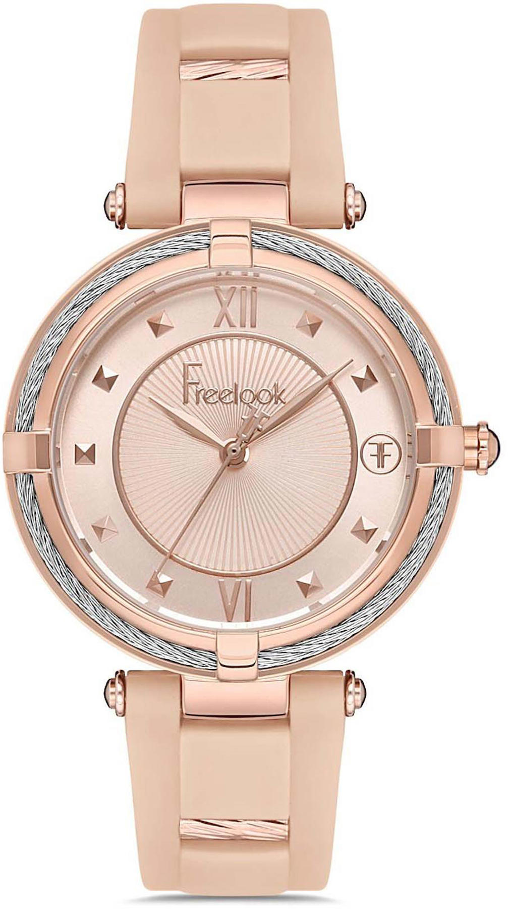 Freelook FL.1.10206.5 36 mm Pembe Silikon Kordon Analog Kadın Kol Saati