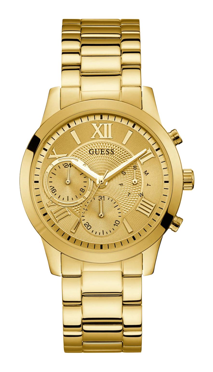 Guess GUW1070L2 Takvimli 40 mm Altın Çelik Kordon Analog Kadın Kol Saati