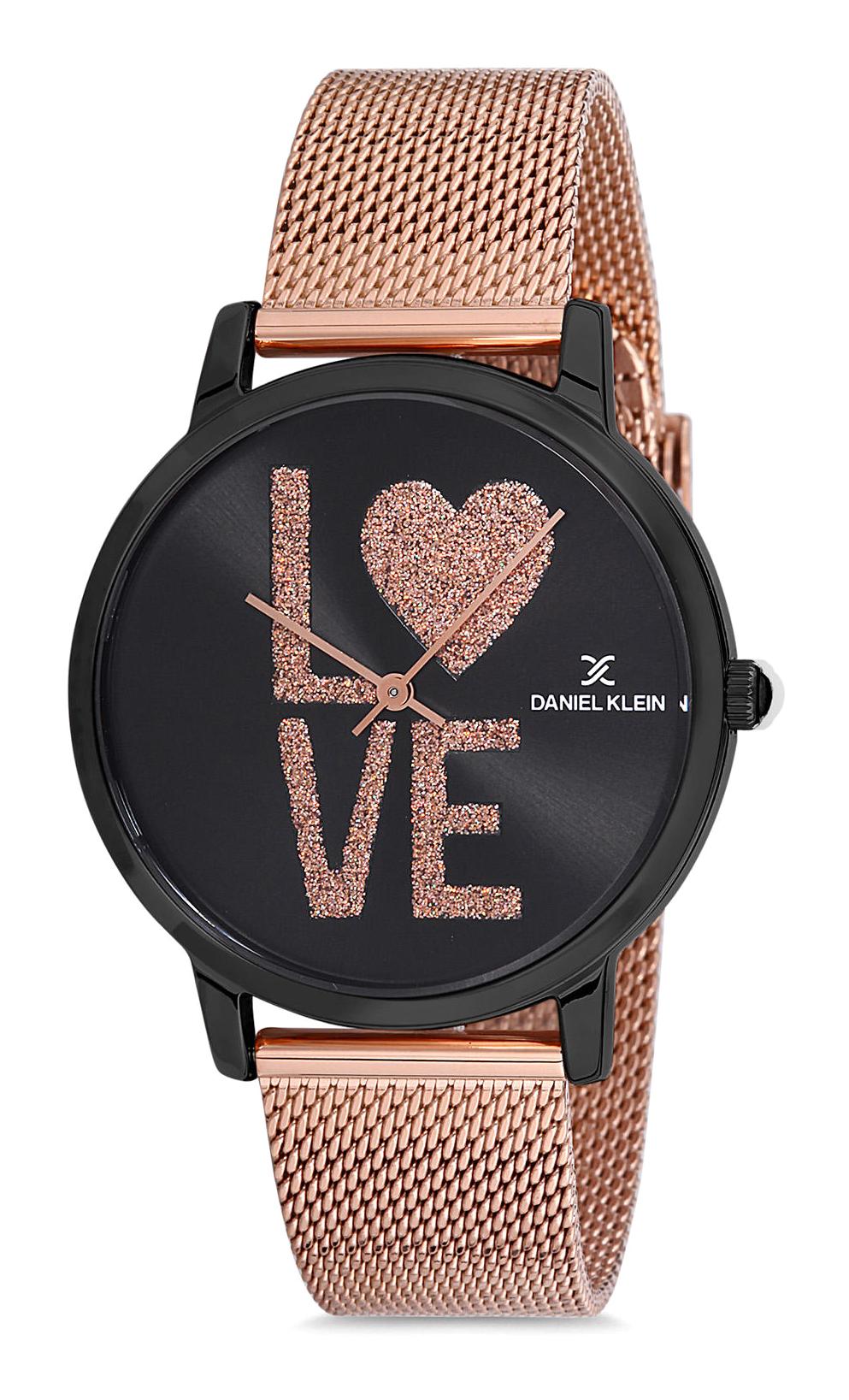Daniel Klein 38 mm Rose Gold Hasır Kordon Analog Kadın Kol Saati