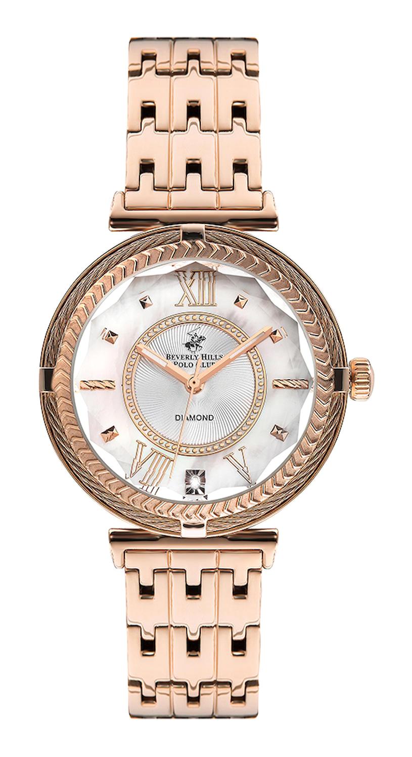 Beverly Hills Polo Club BP3222X.420 36 mm Rose Gold Metal Kordon Analog Kadın Kol Saati