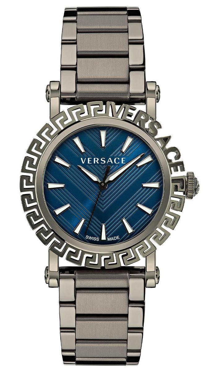 Versace VRSCVE6D00423 40 mm Füme Çelik Kordon Analog Kadın Kol Saati