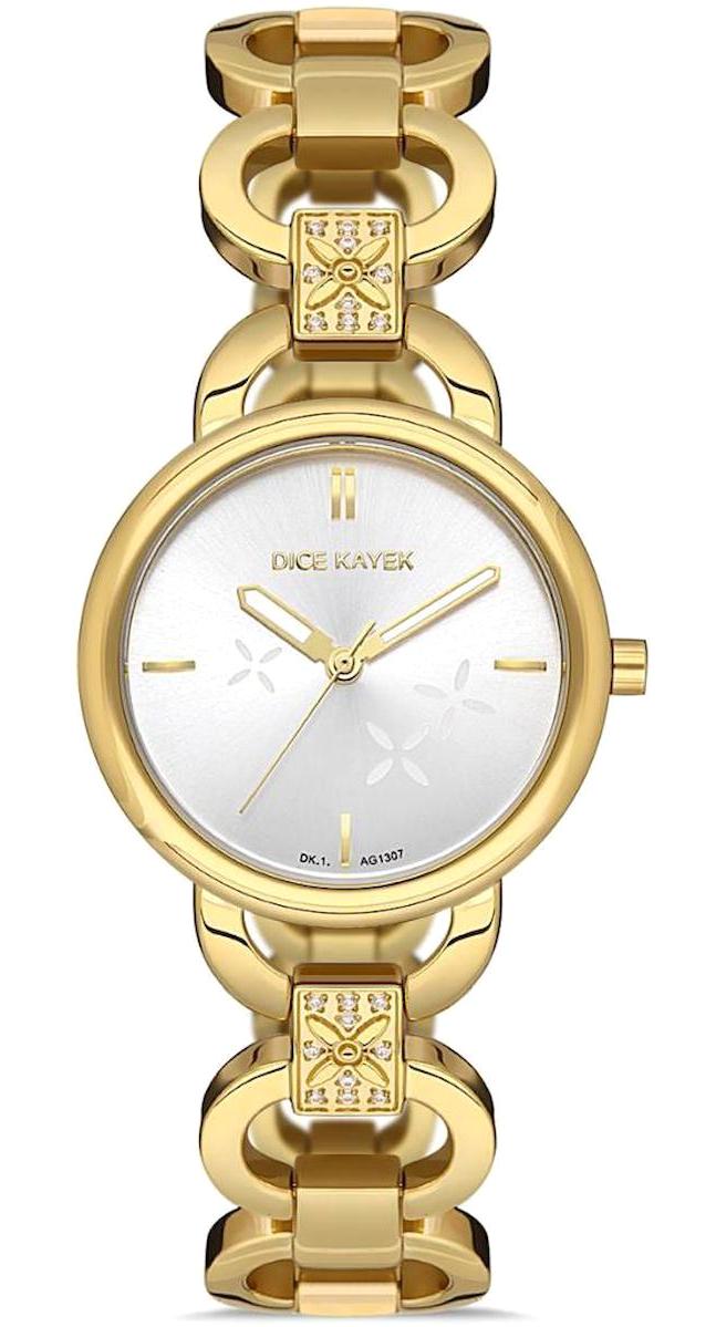 Dice Kayek DK.1.AG1307.02 32 mm Altın Çelik Kordon Analog Kadın Kol Saati