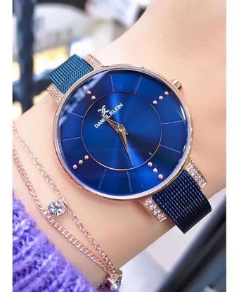 Daniel Klein 35 mm Lacivert Hasır Kordon Analog Kadın Kol Saati