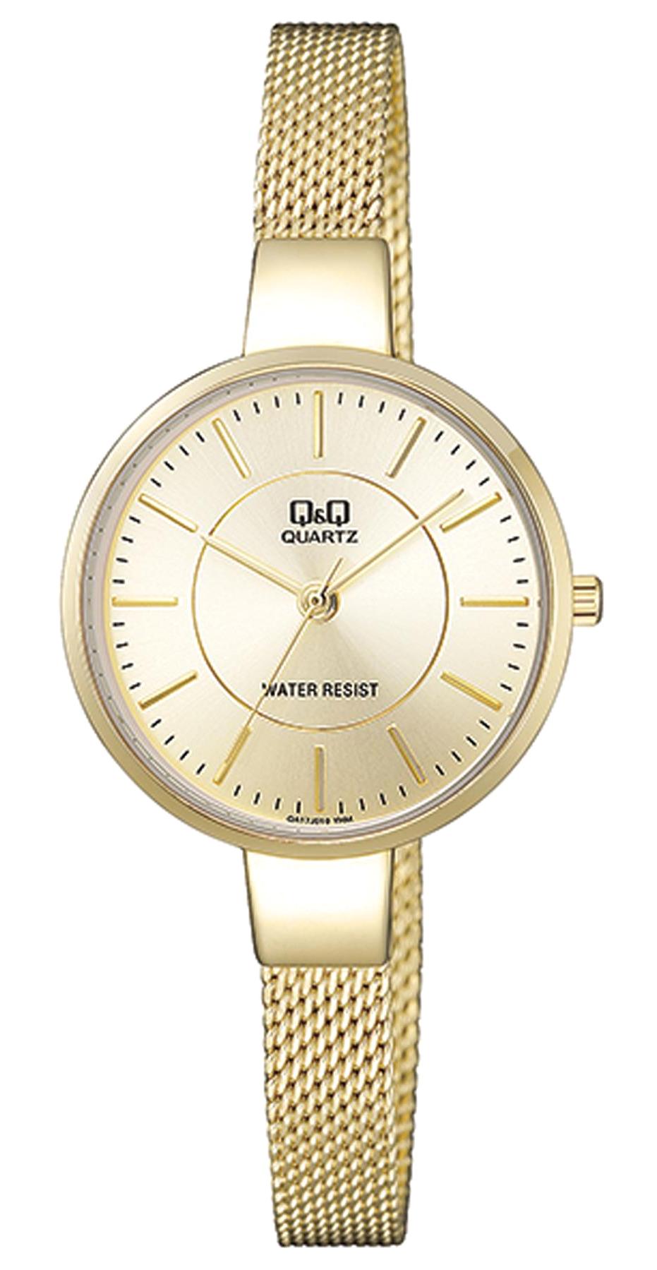 Q&Q 3G889 36 mm Altın Metal Kordon Analog Kadın Kol Saati