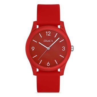 Dial X DX-5455-3 31-35 mm Kırmızı Plastik-Silikon Kordon Analog Kadın Kol Saati