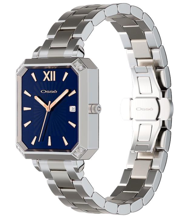 Osse 10109LE Takvimli 32.5 mm Gri Metal Kordon Analog Kadın Kol Saati