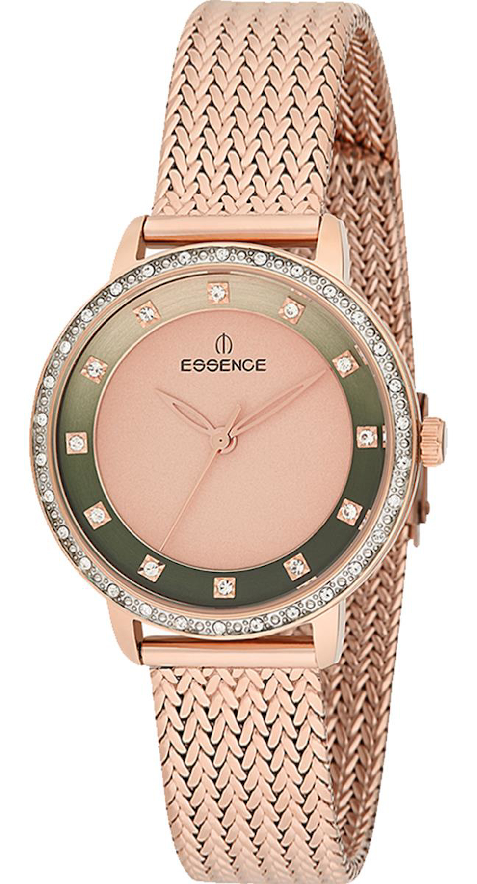 Essence ES6416FE.480 46 mm Rose Gold Çelik-Hasır Kordon Analog Kadın Kol Saati