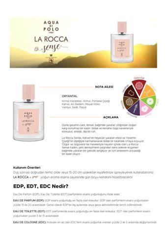 Aqua Di Polo 1987 La Rocca sense 4 Parça Kadın Parfüm Seti EDP