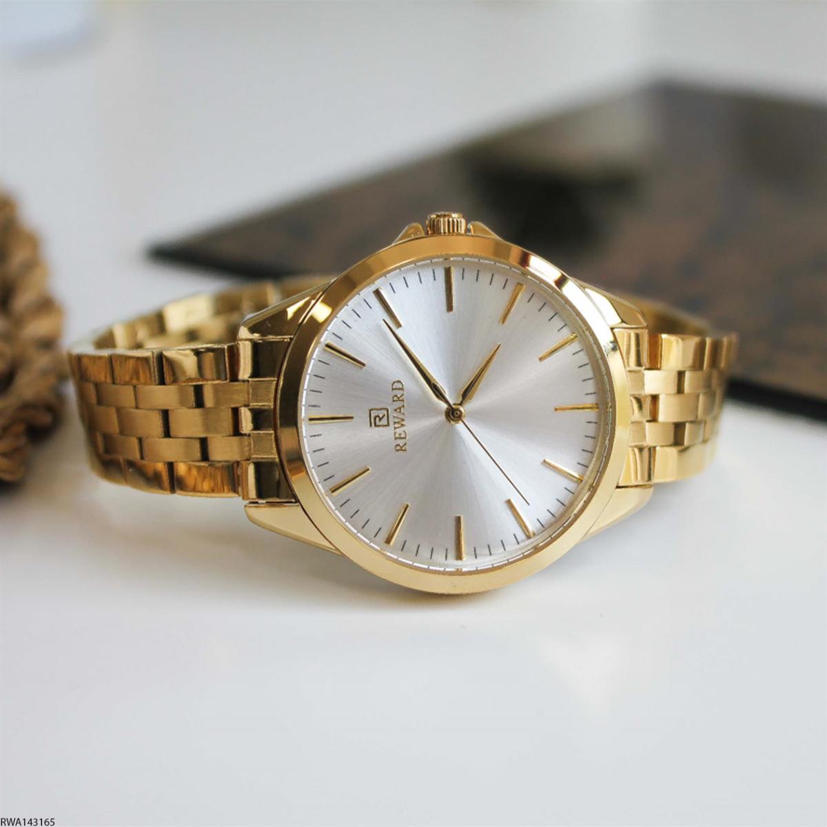 Reward RWA143165 30 mm Altın Çelik Kordon Analog Kadın Kol Saati