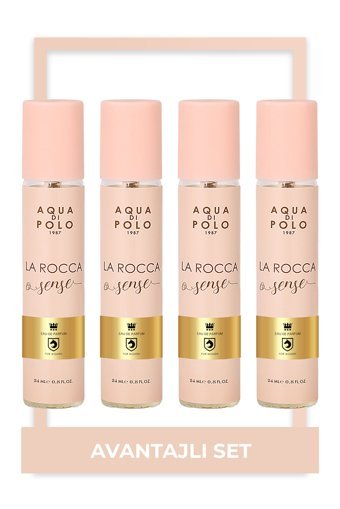 Aqua Di Polo 1987 La Rocca sense 4 Parça Kadın Parfüm Seti EDP