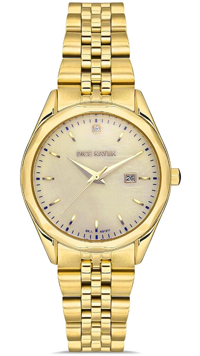 Dice Kayek DK.1.AG1311.06 33 mm Altın Çelik Kordon Analog Kadın Kol Saati