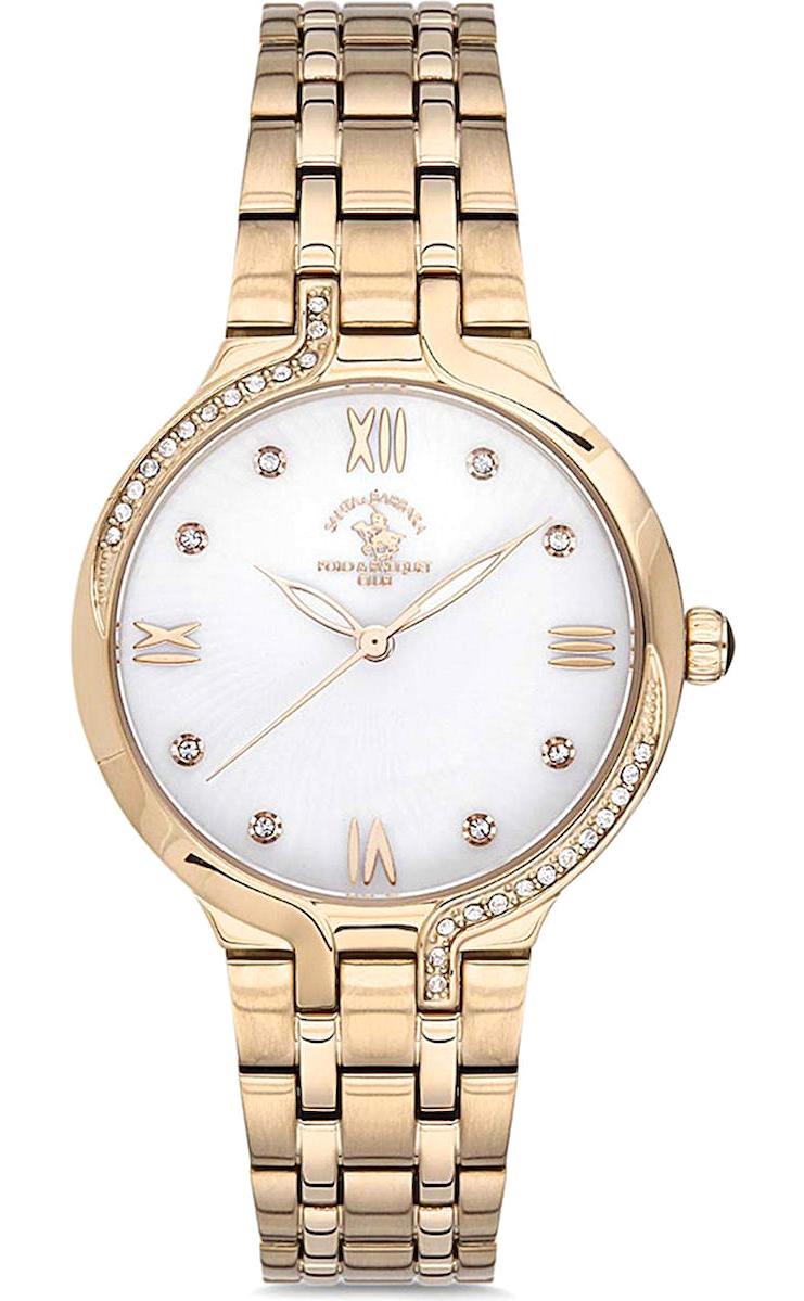 Santa Barbara Polo & Racquet Club SB.10.1177.4 34 mm Altın Çelik Kordon Analog Kadın Kol Saati