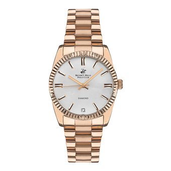 Beverly Hills Polo Club BP3172C.430 36 mm Gri Çelik Kordon Analog Kadın Kol Saati